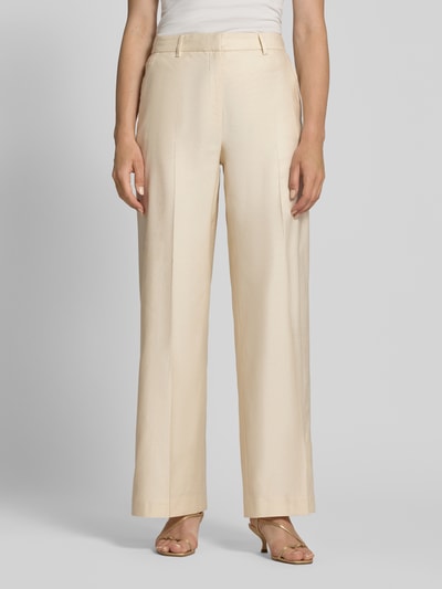 Jake*s Cocktail Wide Fit Stoffhose aus Leinen-Mix Kitt 4