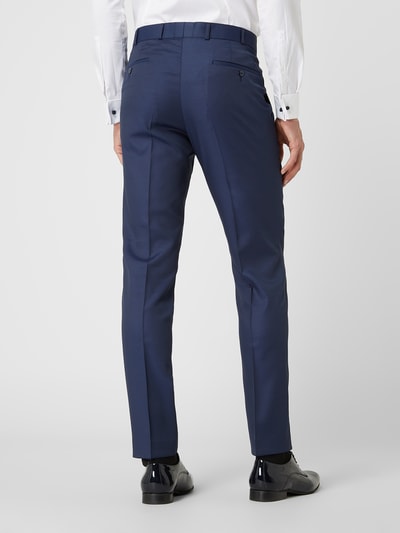 Wilvorst Slim fit pantalon van wolmix  Marineblauw - 5