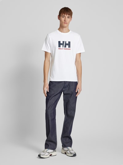 Helly Hansen T-Shirt mit Label-Print Weiss 1