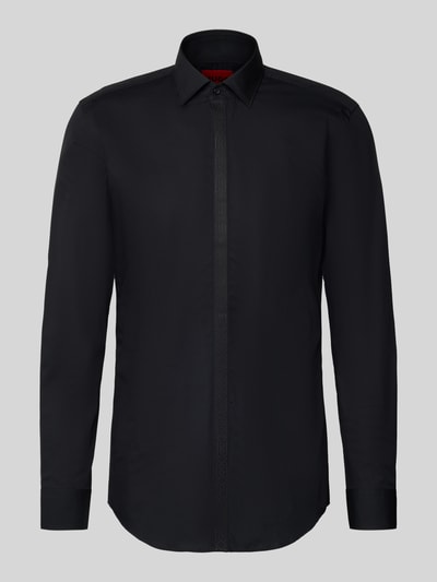 HUGO Slim Fit Businesshemd aus reiner Baumwolle Modell 'KEIDI' Black 2