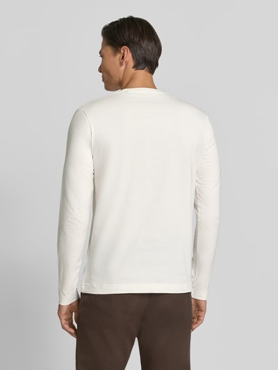 Marc O'Polo Shaped Fit Langarmshirt aus reiner Baumwolle Offwhite 5