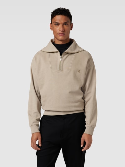 Drykorn Sweatshirt met opstaande kraag, model 'ELIANO' Beige - 4