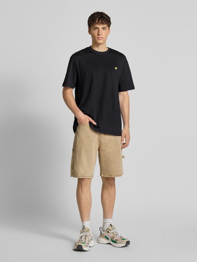 Only & Sons Regular fit T-shirt van puur katoen Zwart - 1