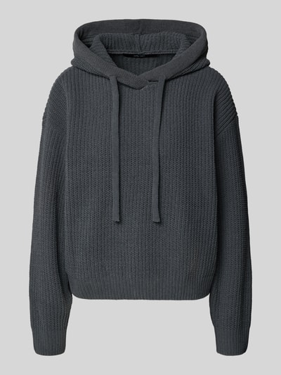 VERO MODA Regular fit gebreide pullover met capuchon, model 'NEAT' Antraciet - 2