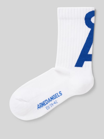 Armedangels Socken mit Logo-Detail Modell 'SAAMUS' Weiss 1