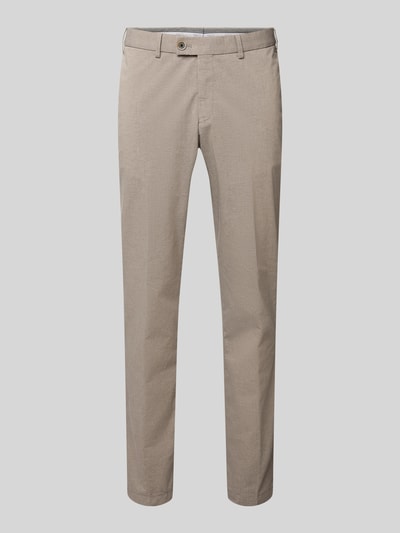 Hiltl Anzughose mit Paspeltaschen Modell 'Tarent' Taupe 2