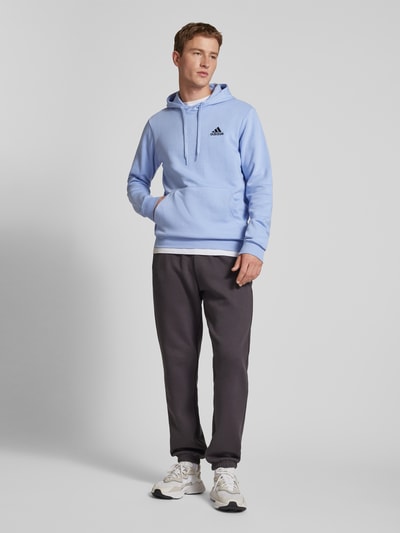 ADIDAS SPORTSWEAR Bluza z kapturem i wyhaftowanym logo Jasnoniebieski 1