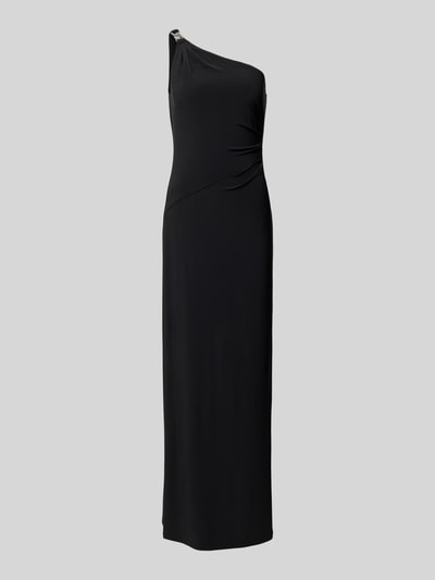 Lauren Ralph Lauren Avondjurk met one shoulder-band, model 'BELINA' Zwart - 2