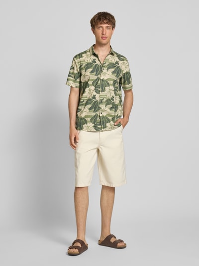 ONeill Slim Fit Freizeithemd mit Label-Stitching Oliv 1