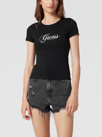 Guess T-Shirt mit Farbverlauf Black 4