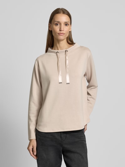 More & More Sweatshirt met opstaande kraag Beige - 4