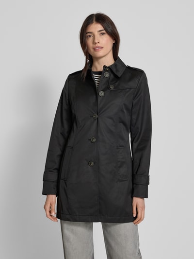 Fuchs Schmitt Trenchcoat mit Leistentaschen Black 4