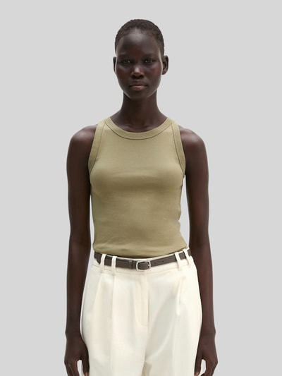 Marc O'Polo Slim Fit Top aus reiner Baumwolle Oliv 4