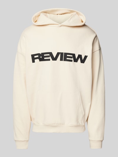 REVIEW Hoodie mit Kapuze Ecru 2