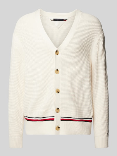 Tommy Hilfiger Strickjacke mit Knopfleiste Ecru 2