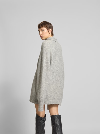 ROTATE Oversized Pullover mit Stehkragen Hellgrau 5