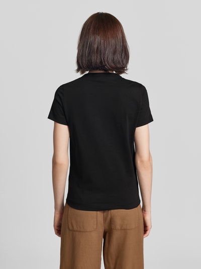 GUESS T-Shirt mit Logo aus Perlen Black 5