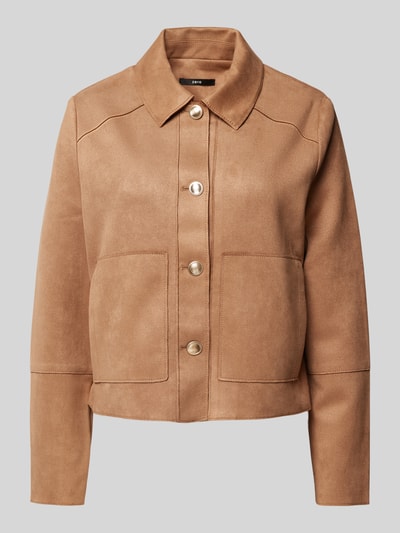 Zero Blazer mit aufgesetzten Taschen Camel 2