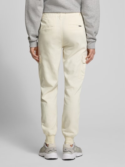 Pepe Jeans Slim fit cargobroek met tunnelkoord Wit - 5