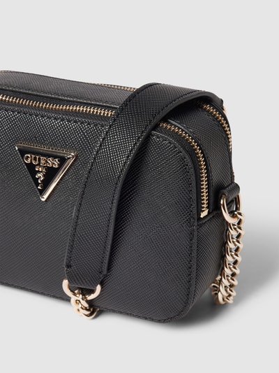 Guess Camera Bag mit Schulterriemen in  metallic Modell 'NOELLE' Black 3