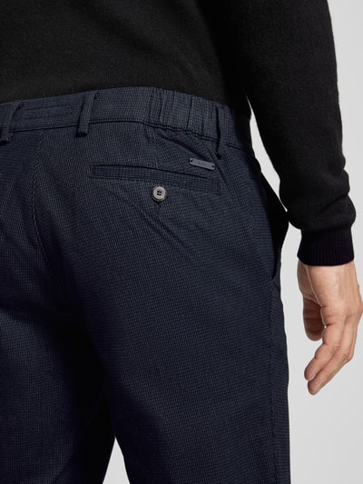 Eurex By Brax Pantalon met steekzakken, model 'THILO' Marineblauw - 3