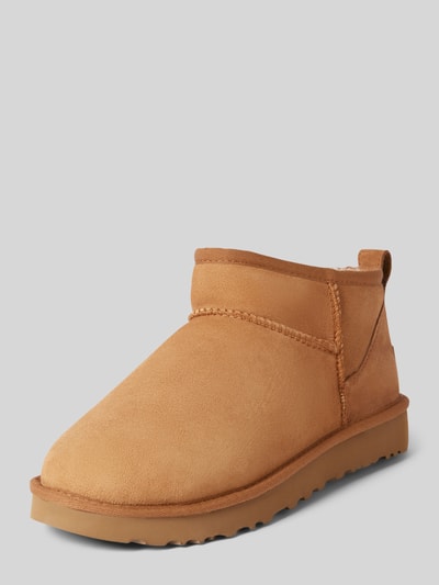 UGG Boots aus Leder Modell 'CLASSIC ULTRA MINI' Cognac 1