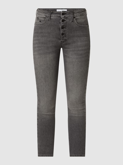 Calvin Klein Jeans Super Skinny FIt High Rise Jeans mit Stretch-Anteil Hellgrau 2