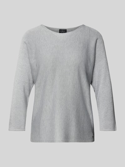 s.Oliver BLACK LABEL Relaxed Fit Pullover aus Viskose-Mix Silber 2
