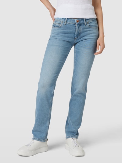 Marc O'Polo Straight fit jeans met 5-pocketmodel, model 'Alby' Bleu - 4