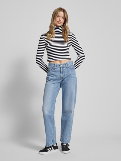 Calvin Klein Jeans Shirt met lange mouwen en col Zwart - 1