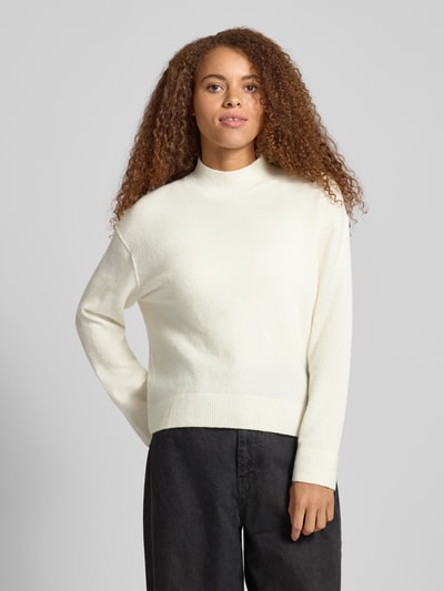 Marc O'Polo Denim Regular fit gebreide pullover van scheerwolmix  Offwhite - 4