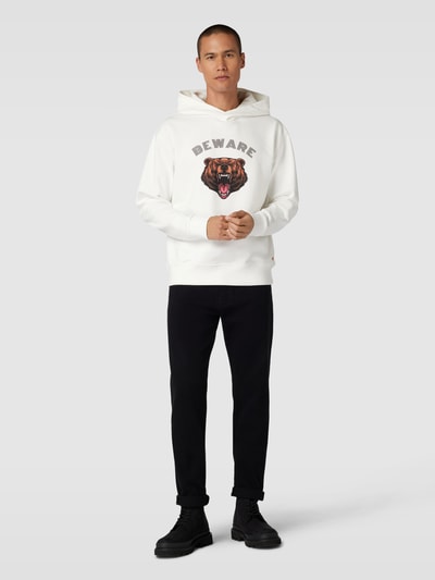 Baldessarini Hoodie mit Motiv-Print Modell 'Samson' Offwhite 1