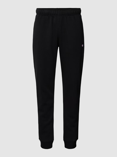 CHAMPION Sweatpants mit Logo-Stitching Black 2