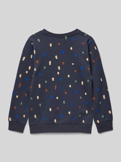 Name It Sweatshirt mit gerippten Abschlüssen Modell 'NENNO' Dunkelblau 3