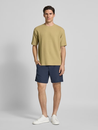 MCNEAL T-shirt met geribde ronde hals Rietgroen - 1