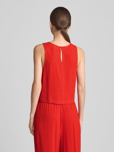 Jake*s Casual Top krótki z okrągłym dekoltem Wiśniowy 5