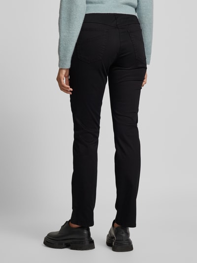 Raphaela By Brax Slim fit broek met elastische band, model 'Pamina' Zwart - 5