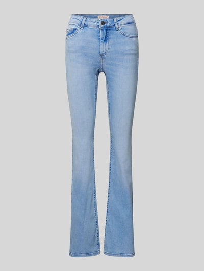 Only Regular Fit Bootcut Jeans aus Baumwoll-Mix Modell 'BLUSH' Hellblau 2