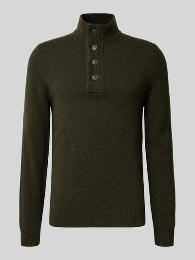 Barbour Regular Fit Troyer aus reiner Wolle Oliv 2