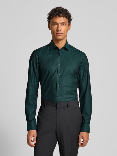 OLYMP Level Five Slim fit zakelijk overhemd met kentkraag Groen - 4