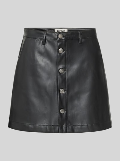 Only Spódnica mini o ktoju regular fit z imitacji skóry model ‘AMAZING-LIORA' Czarny 2