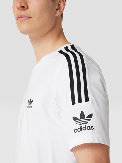 adidas Originals T-Shirt mit Label-Print Weiss 3