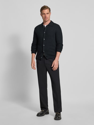 Marc O'Polo Regular Fit Strickjacke aus Woll-Mix Black 1