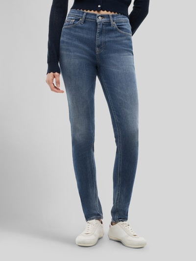 Tommy Jeans skinny fit jeans van katoenmix in 5-pocketmodel Lichtgrijs - 4