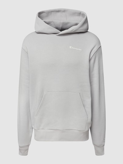 CHAMPION Hoodie mit Label-Print Modell 'Hooded' Hellgrau 2