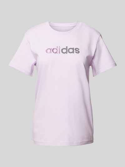 ADIDAS SPORTSWEAR T-shirt z nadrukiem z logo Jasnofioletowy 2