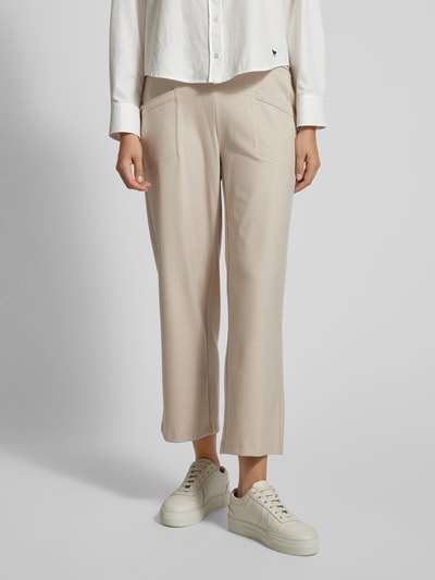 TONI Straight leg stoffen broek in verkorte pasvorm, model 'SUE' Beige - 4