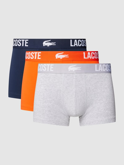 Lacoste Trunks mit Label-Bund im 3er-Pack Orange 1