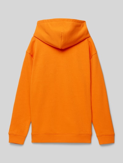 Tommy Hilfiger Teens Hoodie met logostitching, model 'TIMELESS' Oranje - 3