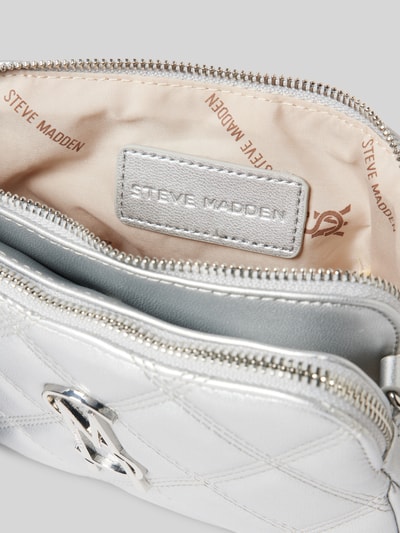 Steve Madden Handtasche mit Steppnähten Modell 'MARVIS' Silber 5